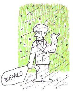 Tom hitch hiking to Buffalo